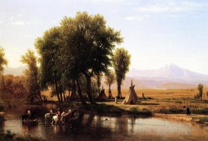 Indian Encampment on the Platte River